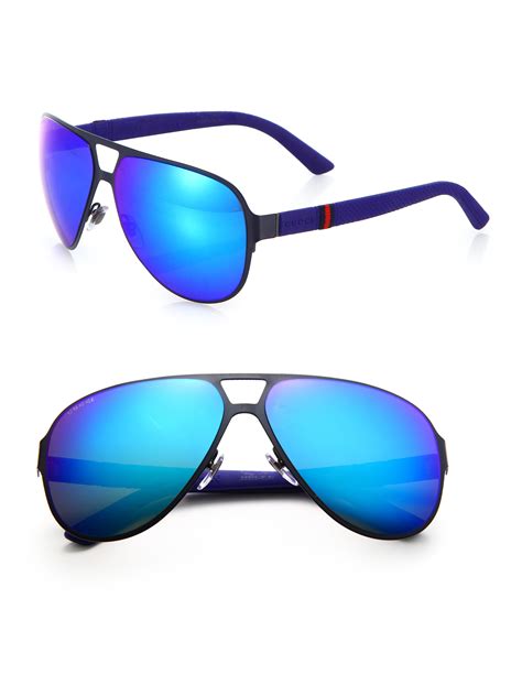 gucci sunglasses men blue|authentic blue gucci sunglasses.